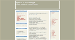 Desktop Screenshot of hipnoterapija.si