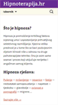 Mobile Screenshot of hipnoterapija.hr